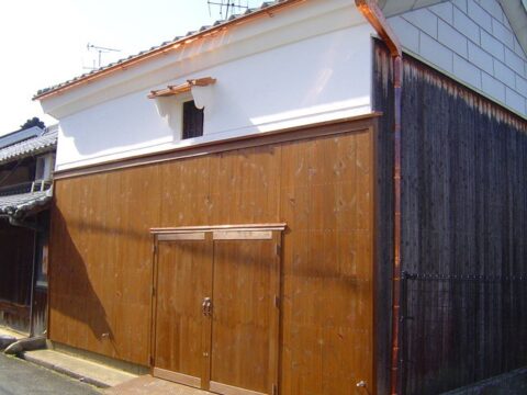 土塀からの新設塀工事　漆喰壁・洗い出し・崩れ生駒石垣・御影石・蔵外部リフォーム