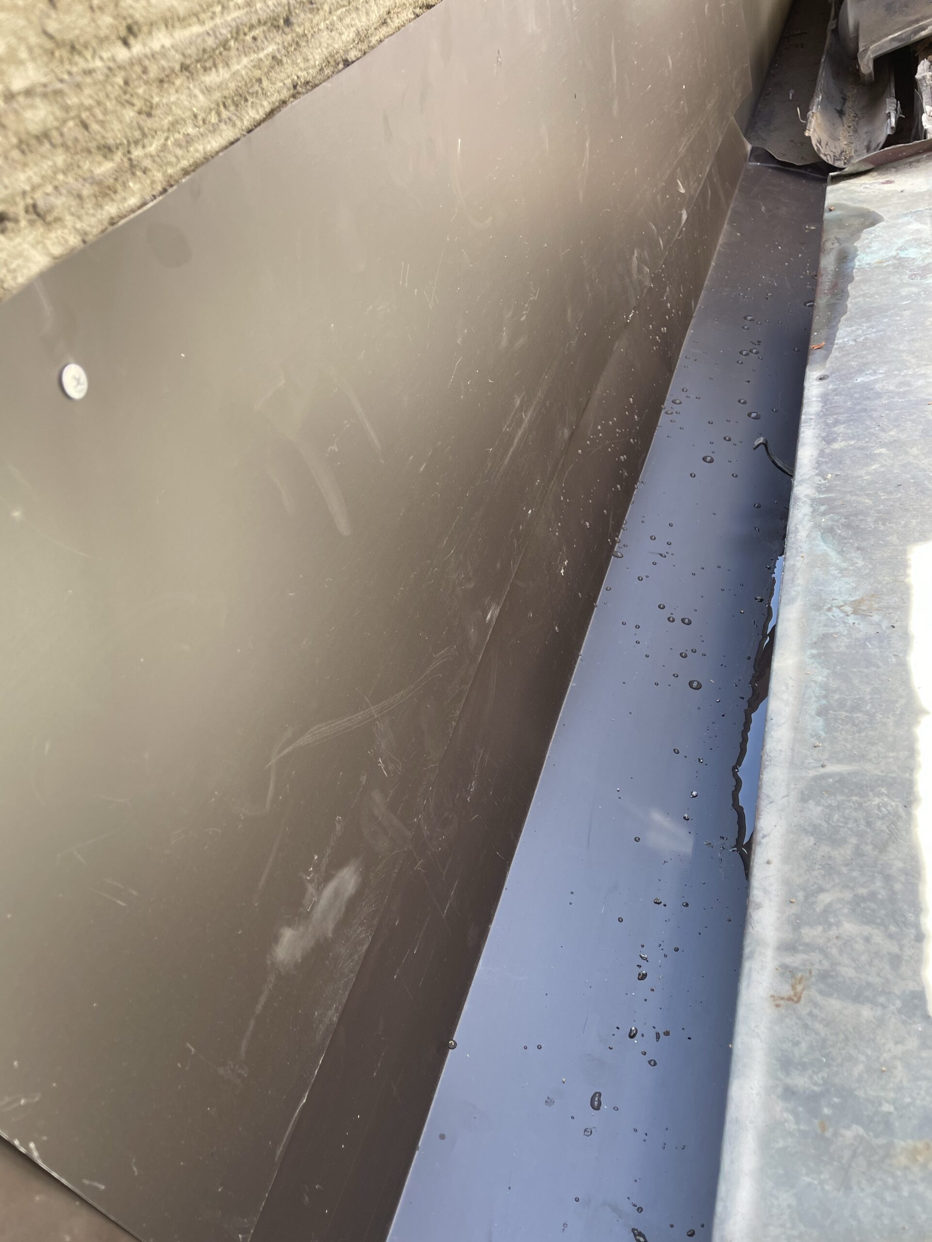 ステンカラー谷樋入替