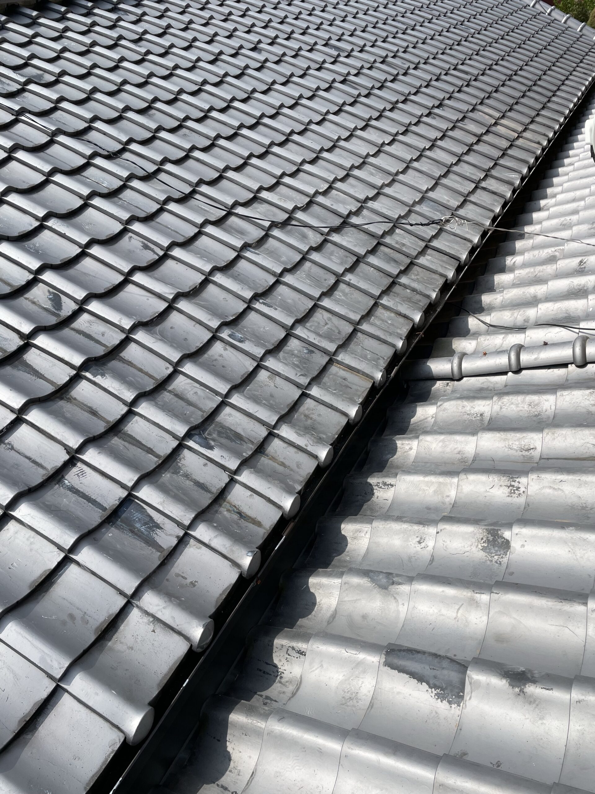 既存重なり屋根下雨漏り